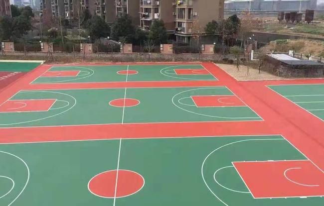 硅PU籃球場(chǎng)地坪