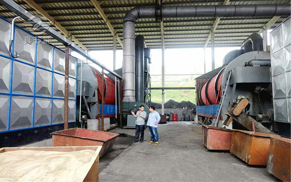 糟渣烘干機生產(chǎn)現場(chǎng)